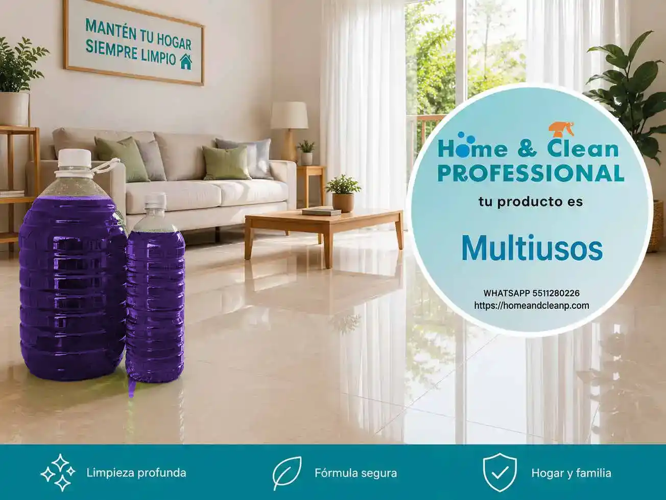 home and clean multiusos liquido lavanda